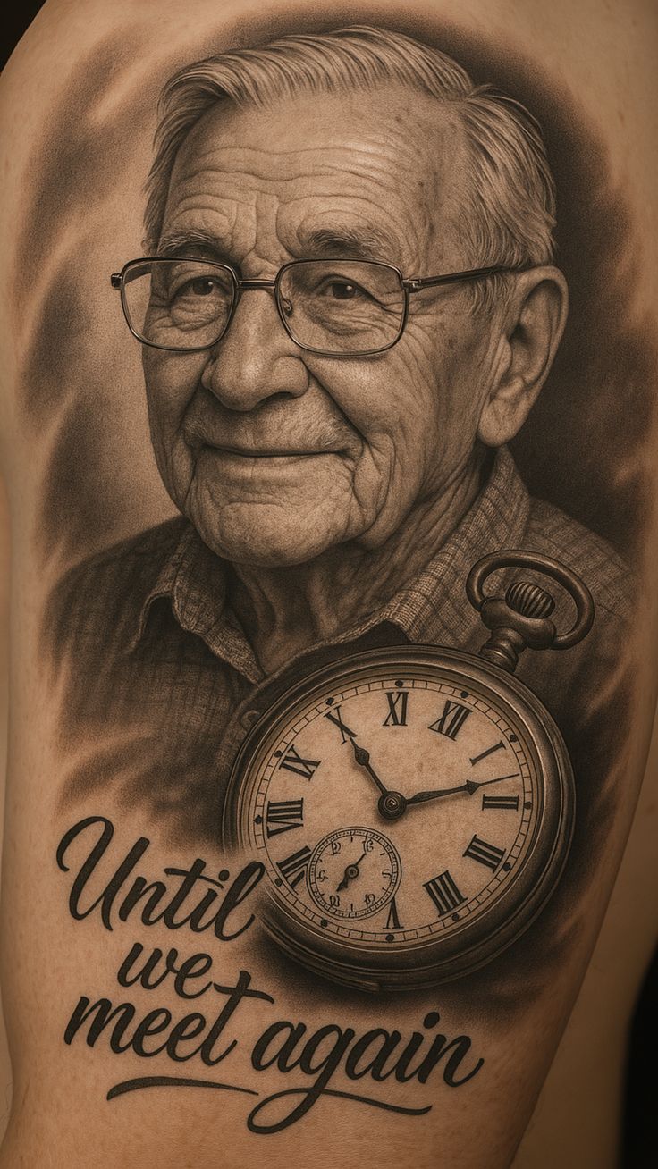 Custom memorial tattoo